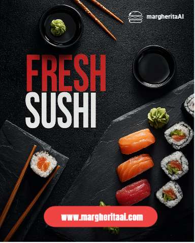 Fresh Sushi (Staand 1080×1350) – Instagram-post