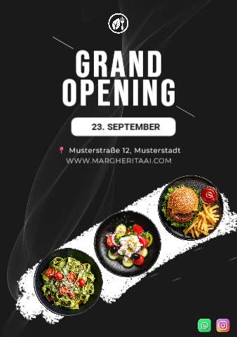 GRAND OPENING (A5 staand) – Flyer