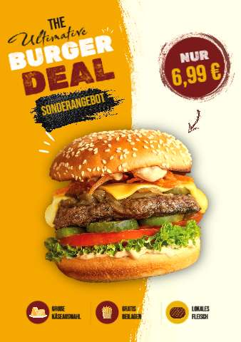 Burger Deal (A4 hoch) – Flyer, Aushang