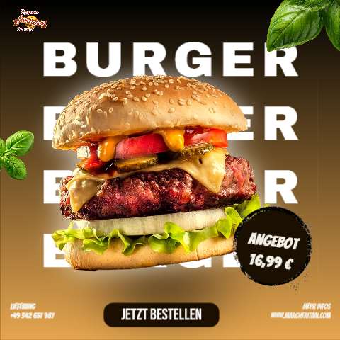 Burger Offer (Vierkant 1080×1080) – Instagram-post