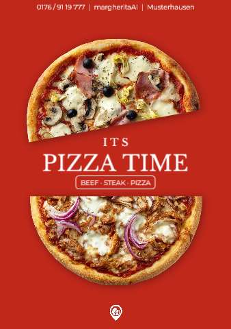 Pizza time (A5 portrait) – Flyers
