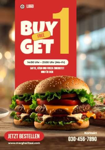 Burger Special (A4 staand) – Flyer