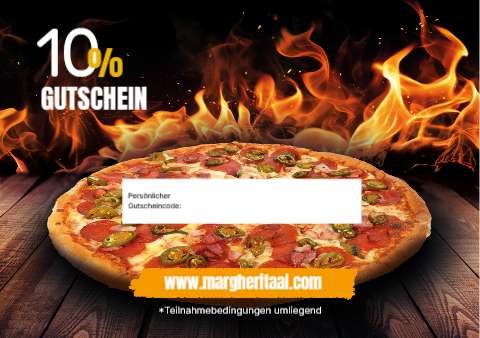 Burning Pizza (A7 horizontaal) – Cadeaubon