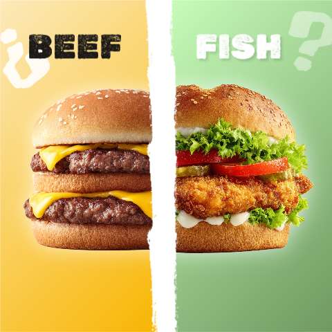 Beef or Fish (Vierkant 1080×1080) – Instagram-post