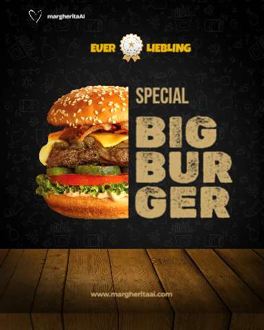 Big Burger (Hochformat 1080×1350) – Instagram Post