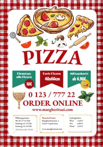 Italian Table (A5 portrait) – Flyers