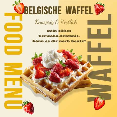 Belgische Waffel (Quadrat 1080×1080) – Instagram Post