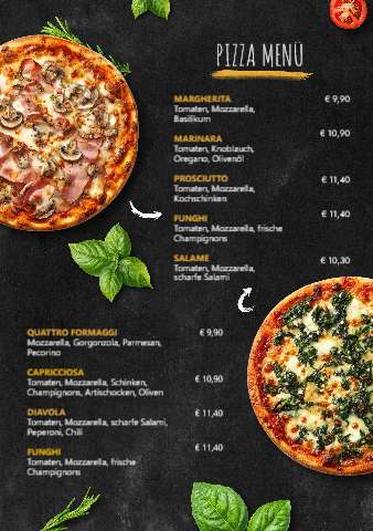 Pizza Classico (A4 portrait) – Flyers